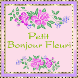 Gif petit bonjour fleuri